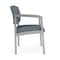 Lesro Lenox Steel Wide Guest Chair Metal Frame, Silver, RF Serene Upholstery LS1201 - alternate 2